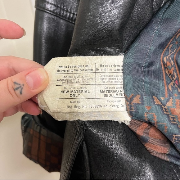 London Fog Black Vintage Leather Jacket - Picture 10 of 11